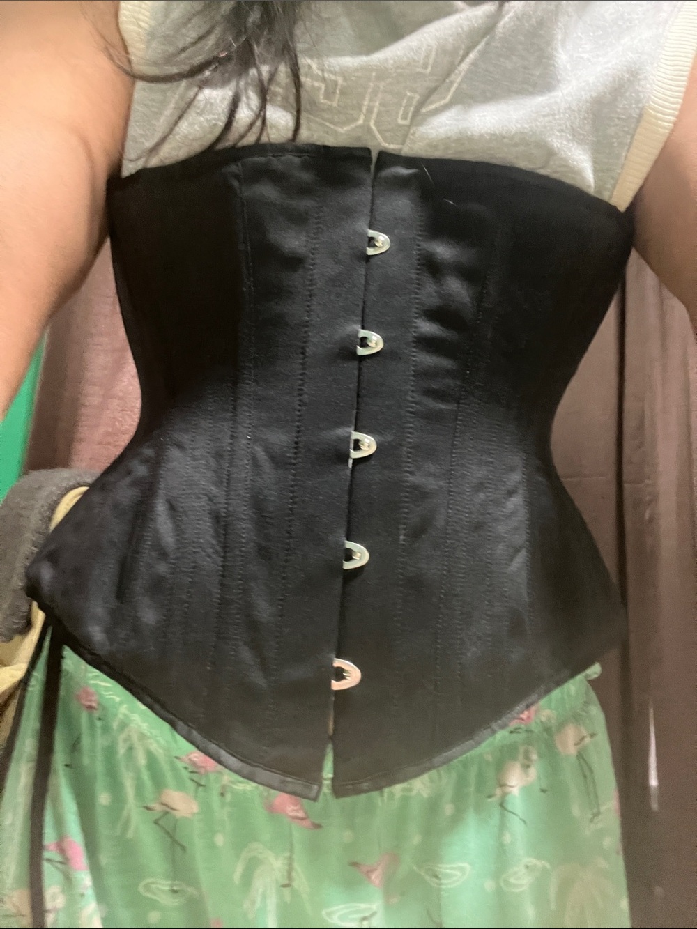Black underbust Corset - Progressive Corset Design